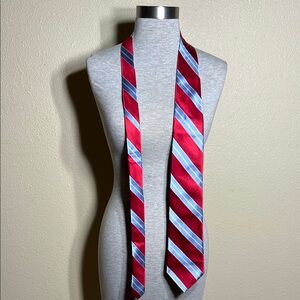G.H. Bass & Co. Red and Blue Striped Tie